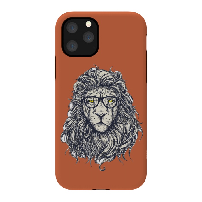 iPhone 11 Pro StrongFit Hipster Lion by Winston