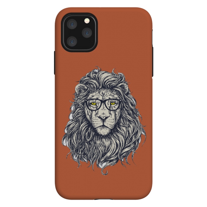 iPhone 11 Pro Max StrongFit Hipster Lion by Winston