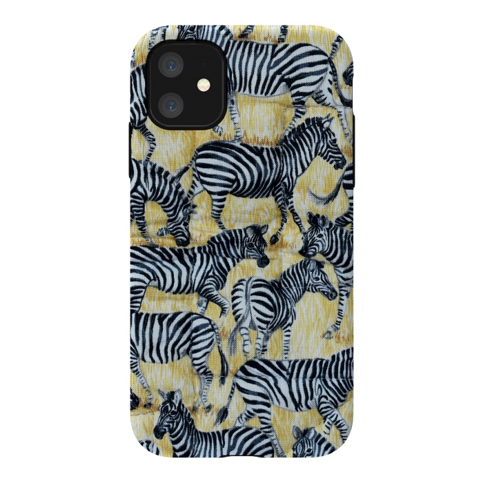 iPhone 11 StrongFit Zebras by Winston