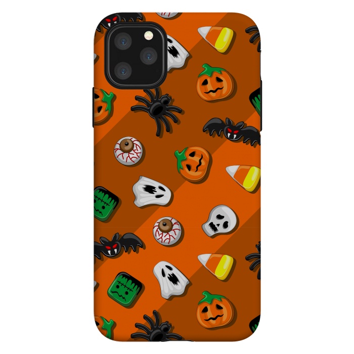 iPhone 11 Pro Max StrongFit Halloween Spooky Candies Party by BluedarkArt