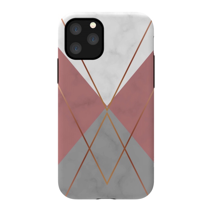 iPhone 11 Pro StrongFit Marble Geometric design II by ArtsCase