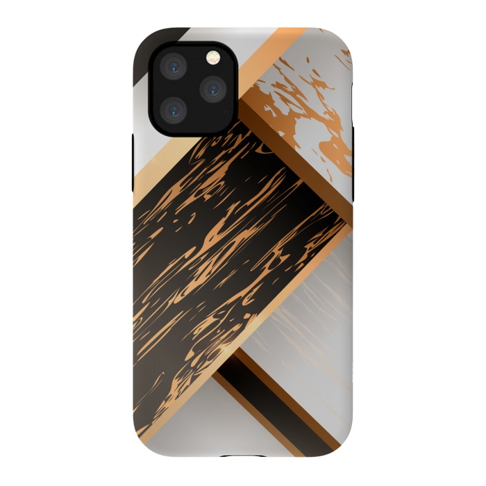 iPhone 11 Pro StrongFit Marble Geometric Design IV by ArtsCase