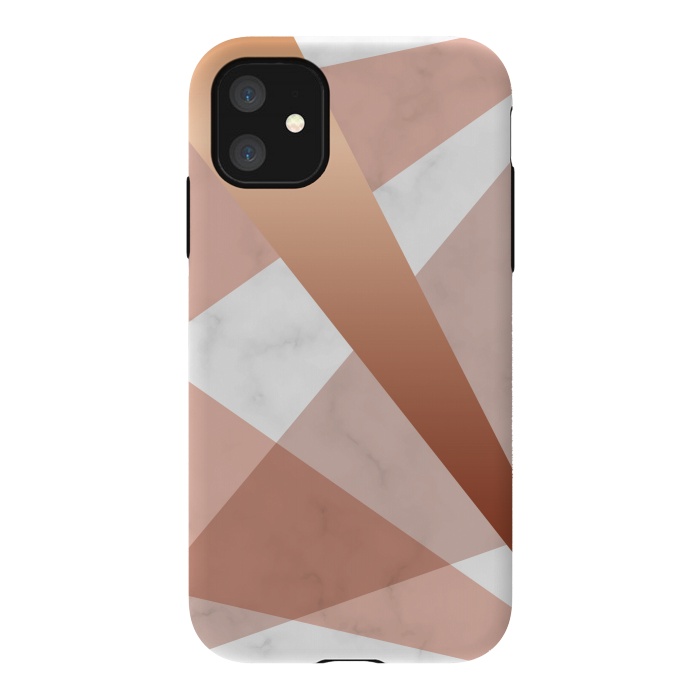iPhone 11 StrongFit Marble Geometric design with peak figures by ArtsCase
