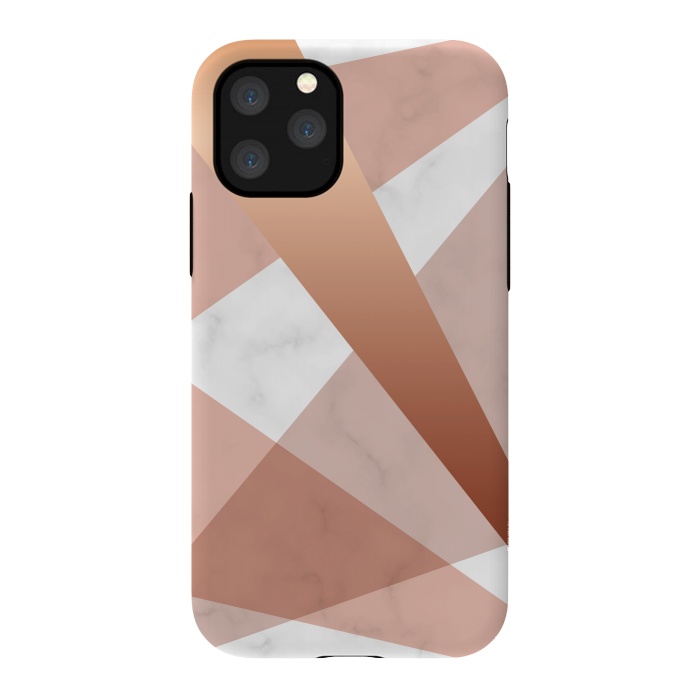 iPhone 11 Pro StrongFit Marble Geometric design with peak figures by ArtsCase