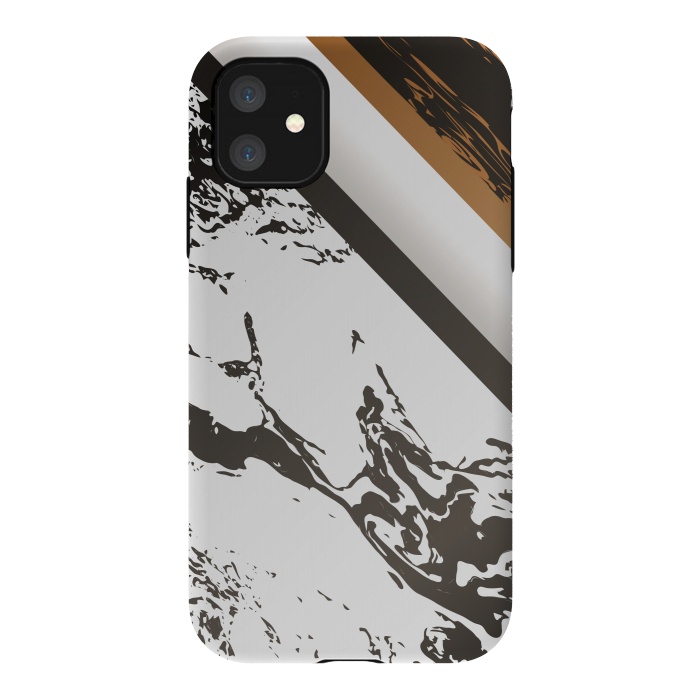 iPhone 11 StrongFit Marble with cubes and geometric figures by ArtsCase