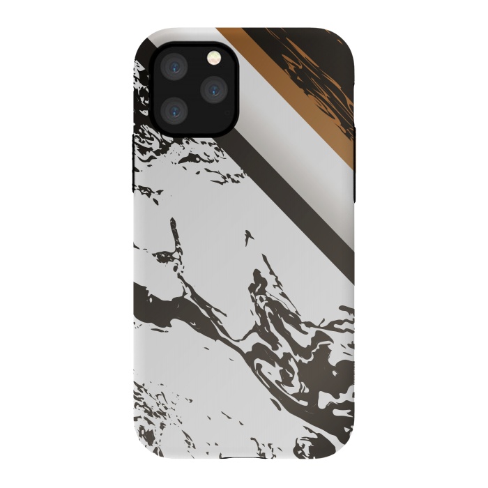 iPhone 11 Pro StrongFit Marble with cubes and geometric figures by ArtsCase