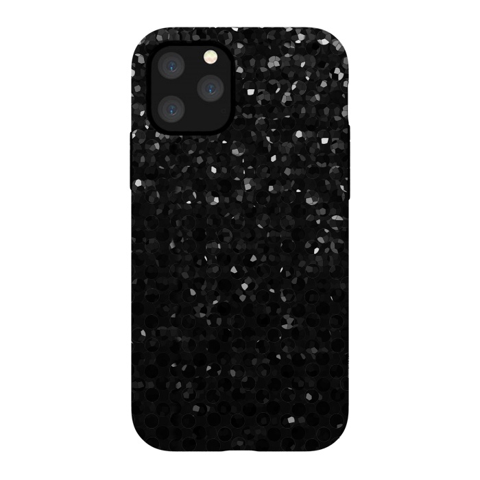 iPhone 11 Pro StrongFit Black Crystal Bling Strass G283 by Medusa GraphicArt