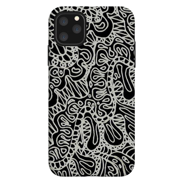 iPhone 11 Pro Max StrongFit Doodle Ethnic Style G361 by Medusa GraphicArt