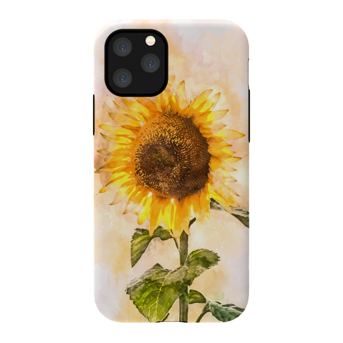 iPhone 11 Pro StrongFit Summer Sunflower by Creativeaxle