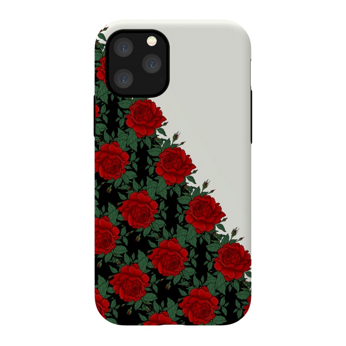 iPhone 11 Pro StrongFit Red roses pattern by Jms