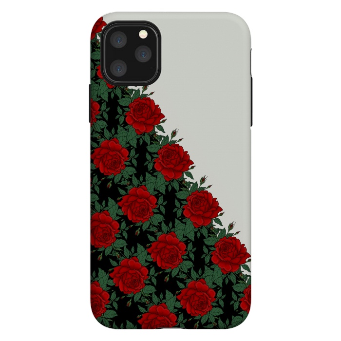 iPhone 11 Pro Max StrongFit Red roses pattern by Jms