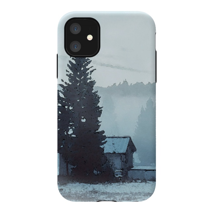 iPhone 11 StrongFit I live by the mountains by Allgirls Studio