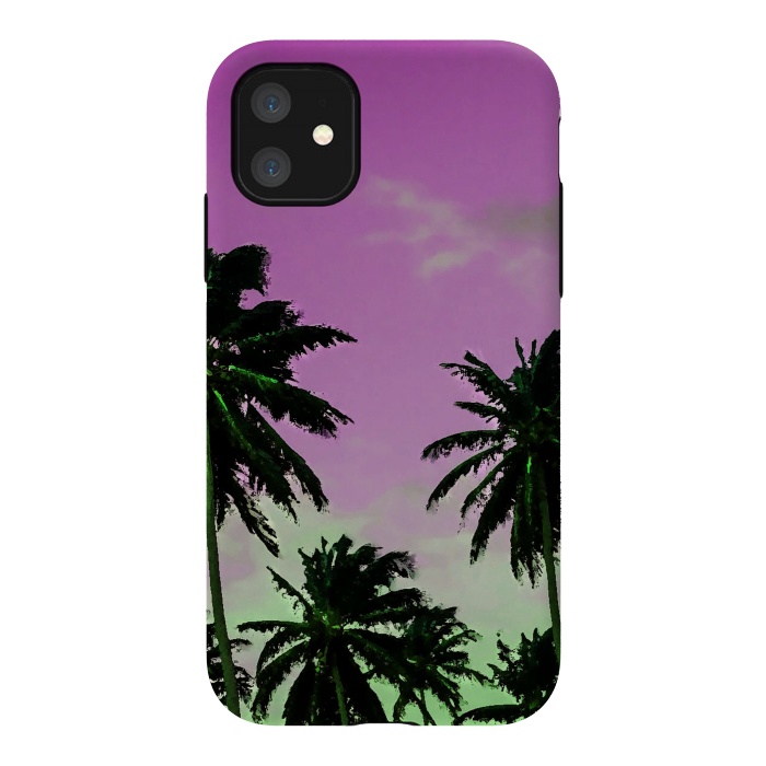 iPhone 11 StrongFit Candy Palms by Allgirls Studio