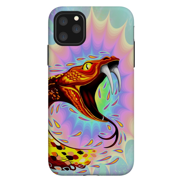 iPhone 11 Pro Max StrongFit Snake Attack Psychedelic Art by BluedarkArt