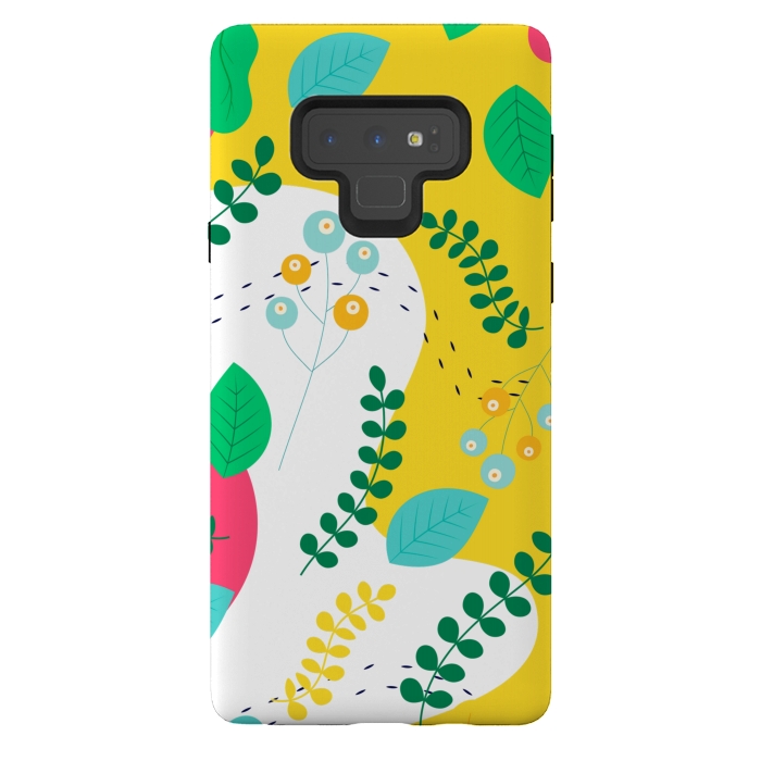Galaxy Note 9 StrongFit ABSTRACT FLORAL PATTERN 3  by MALLIKA