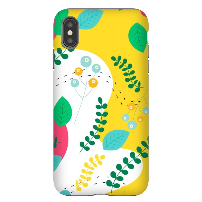 iPhone Xs Max StrongFit ABSTRACT FLORAL PATTERN 3  by MALLIKA