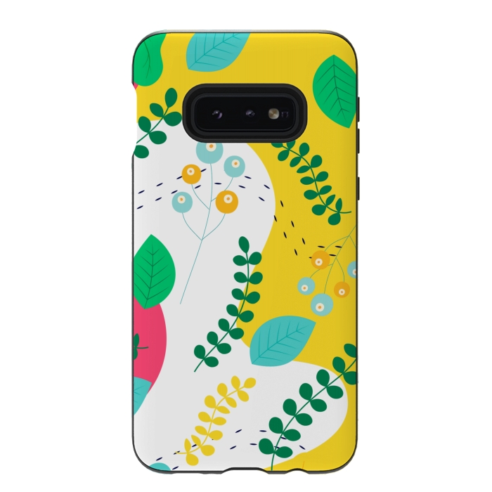 Galaxy S10e StrongFit ABSTRACT FLORAL PATTERN 3  by MALLIKA