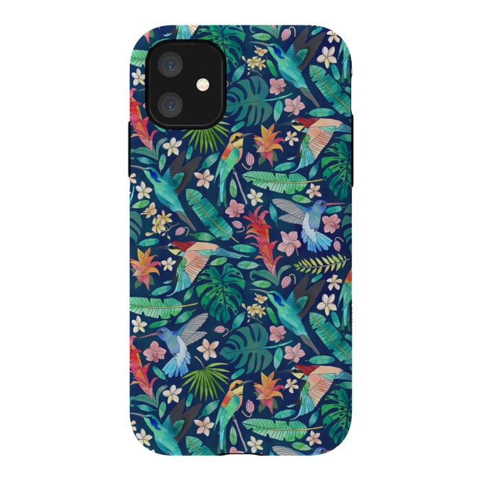 iPhone 11 StrongFit Birds In Bohemian Paradise by Tangerine-Tane
