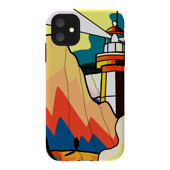 iPhone 11 StrongFit The lost lighthouse by Steve Wade (Swade)