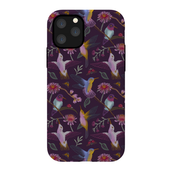 iPhone 11 Pro StrongFit Hummingbirds by Tishya Oedit