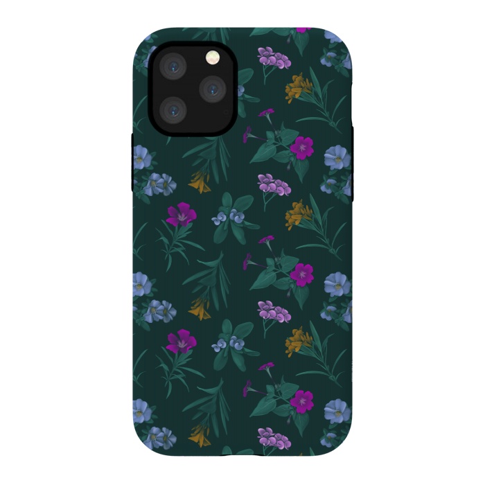 iPhone 11 Pro StrongFit Tropical Flowers by Tishya Oedit
