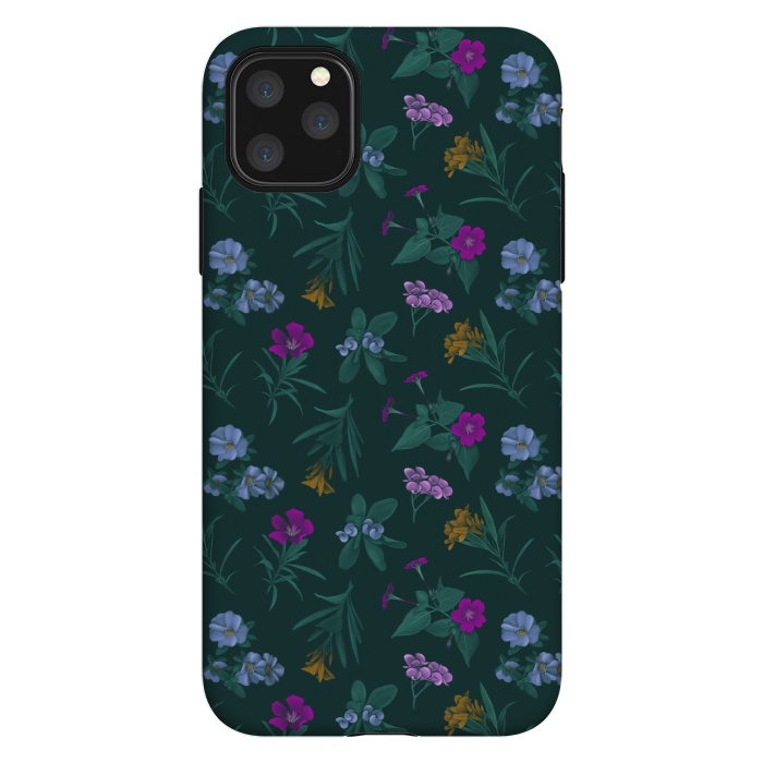 iPhone 11 Pro Max StrongFit Tropical Flowers by Tishya Oedit