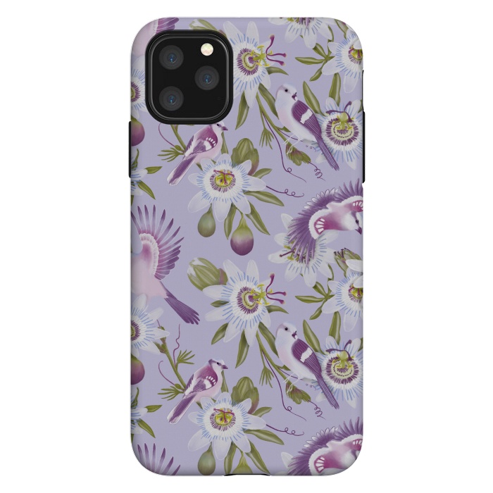 iPhone 11 Pro Max StrongFit Passion Flowers by Tishya Oedit