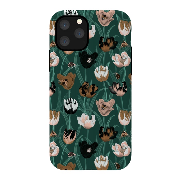 iPhone 11 Pro StrongFit Tulips by Tishya Oedit