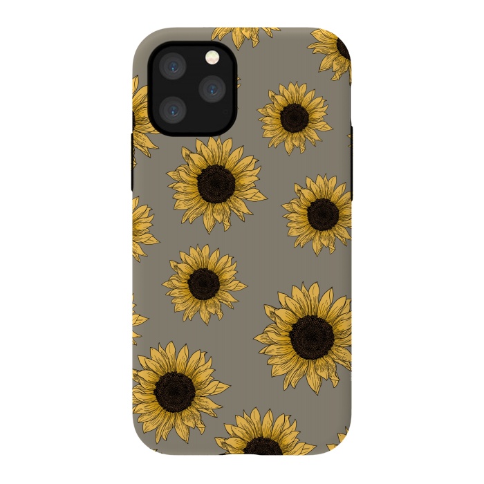iPhone 11 Pro StrongFit Sunflowers by Jms