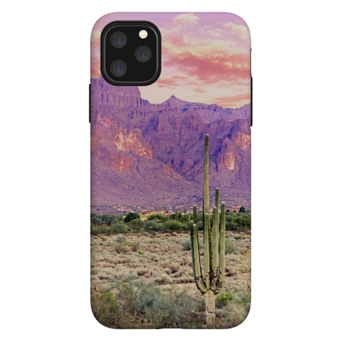 iPhone 11 Pro Max StrongFit Cactus Sunset by Uma Prabhakar Gokhale