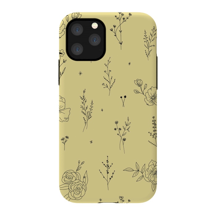 iPhone 11 Pro StrongFit Flowers & Wildflowers by Anis Illustration