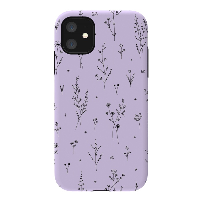 iPhone 11 StrongFit Magic Wildflowers by Anis Illustration