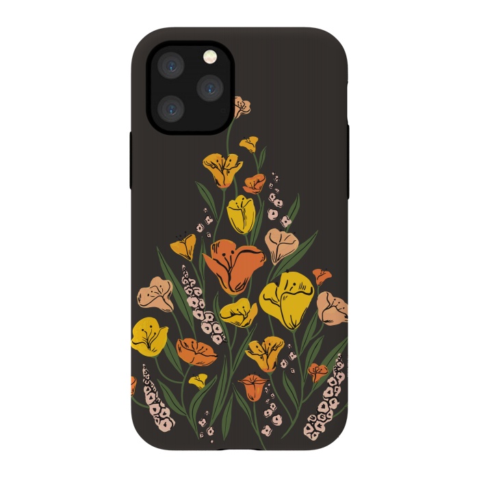 iPhone 11 Pro StrongFit Wild Poppies by Melissa Lee
