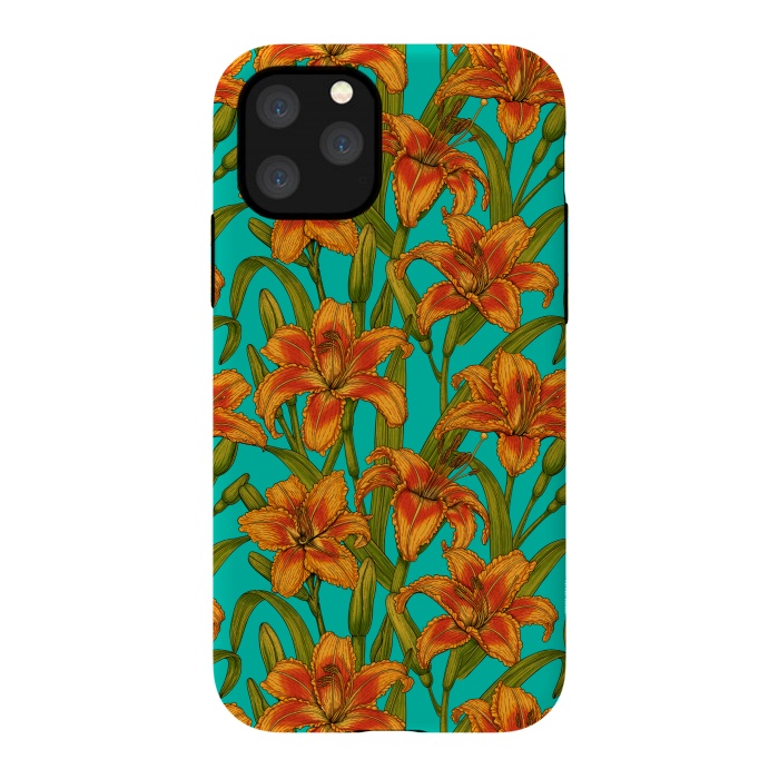 iPhone 11 Pro StrongFit Tawny daylily flowers  by Katerina Kirilova