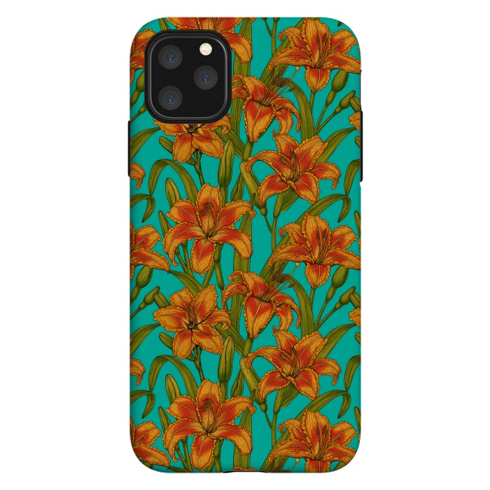iPhone 11 Pro Max StrongFit Tawny daylily flowers  by Katerina Kirilova