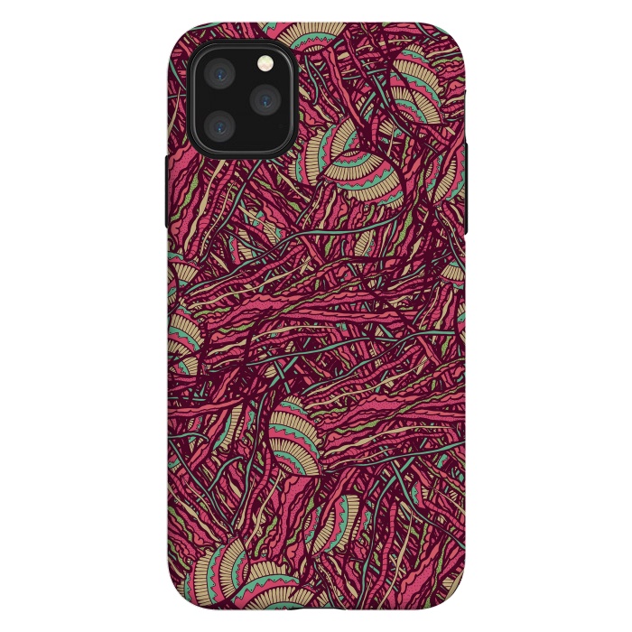 iPhone 11 Pro Max StrongFit Jellyfish jungle by Steve Wade (Swade)
