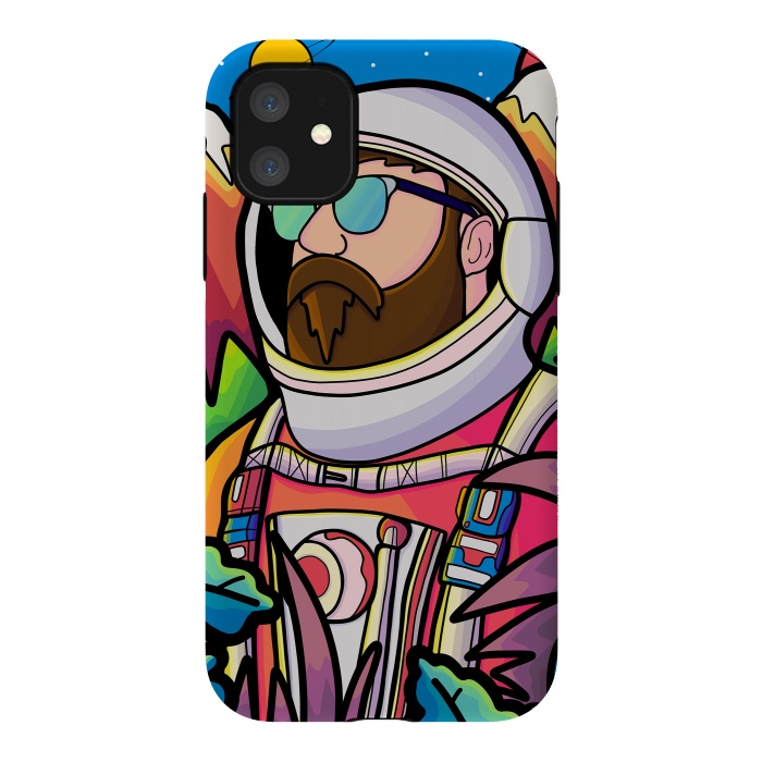 iPhone 11 StrongFit The astronaut explorer by Steve Wade (Swade)