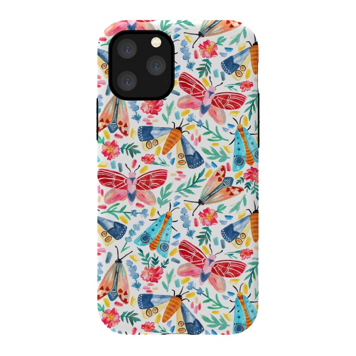 iPhone 11 Pro StrongFit Moth Confetti by Tangerine-Tane