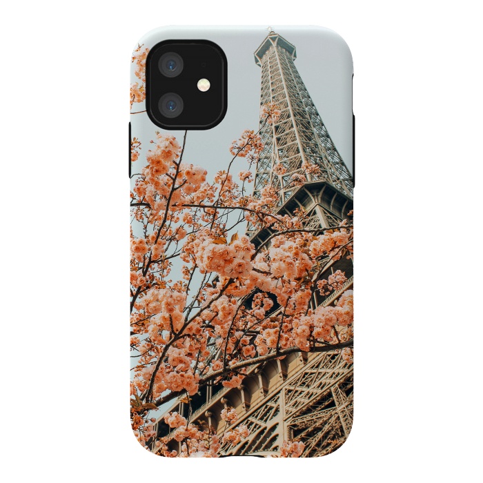 iPhone 11 StrongFit Paris in Spring | Travel Photography Eifel Tower | Wonder Building Architecture Love by Uma Prabhakar Gokhale
