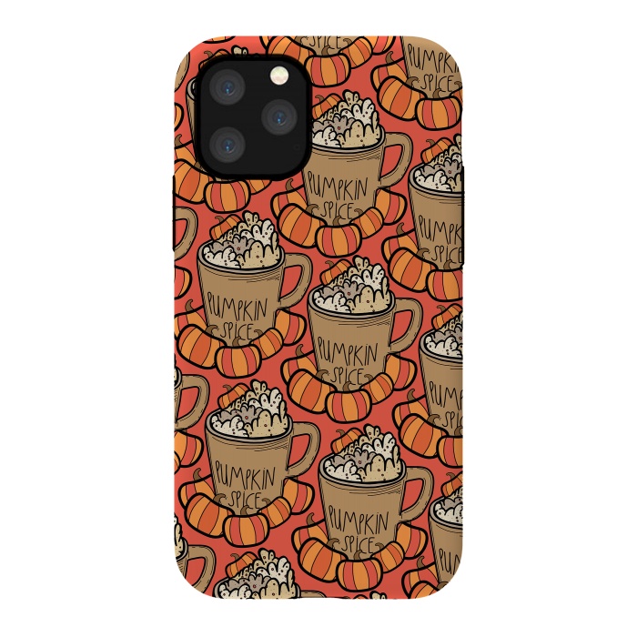 iPhone 11 Pro StrongFit Pattern pumpkin spice by Steve Wade (Swade)