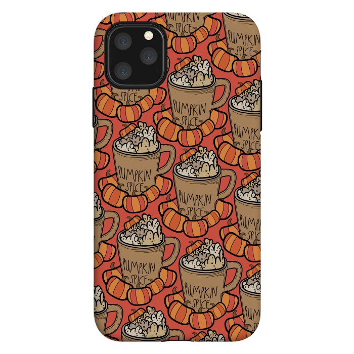iPhone 11 Pro Max StrongFit Pattern pumpkin spice by Steve Wade (Swade)