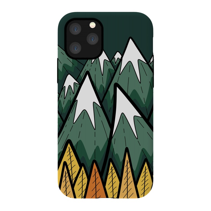iPhone 11 Pro StrongFit The green autumn peaks by Steve Wade (Swade)