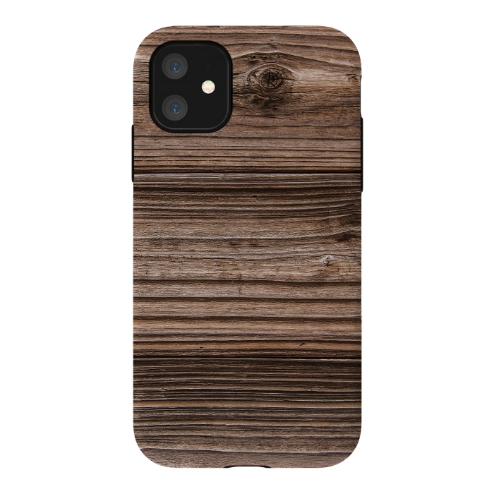 iPhone 11 StrongFit wood by haroulita