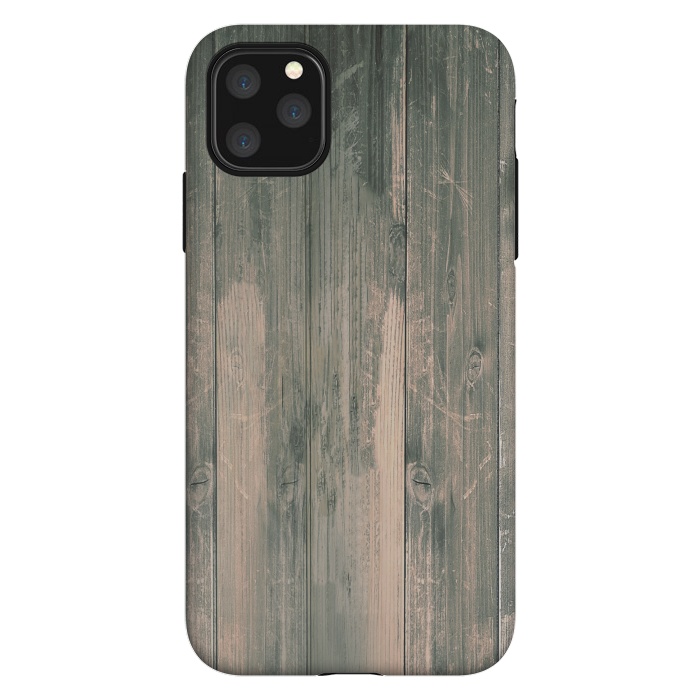iPhone 11 Pro Max StrongFit grey wood by haroulita