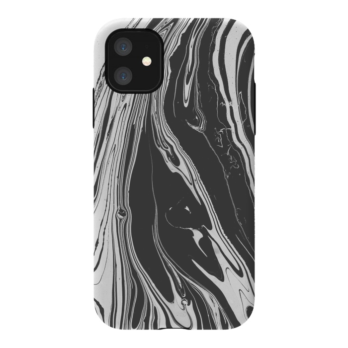 iPhone 11 StrongFit bw marble x by haroulita