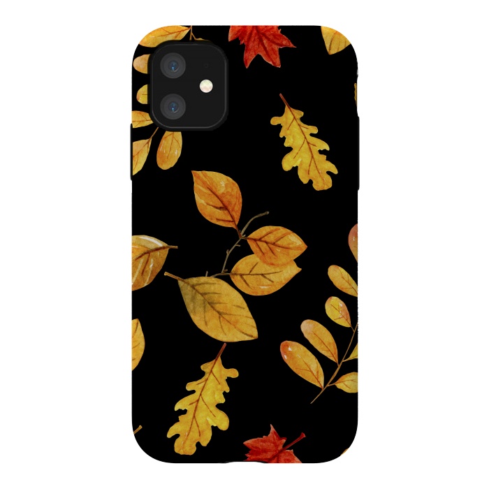 iPhone 11 StrongFit fall leaves x by haroulita