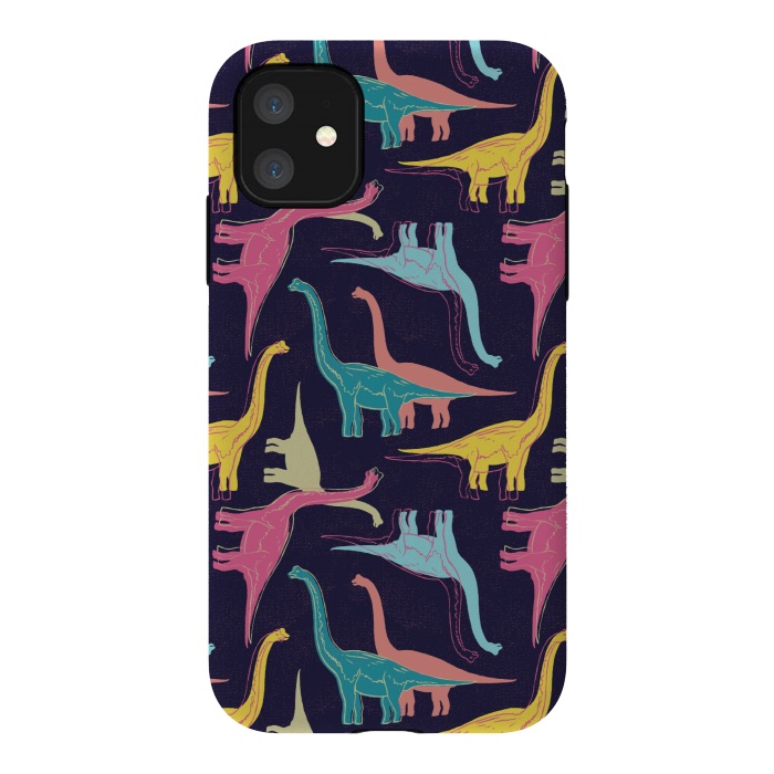 iPhone 11 StrongFit Rubberneckers - Midnight Blue by Melissa Lee