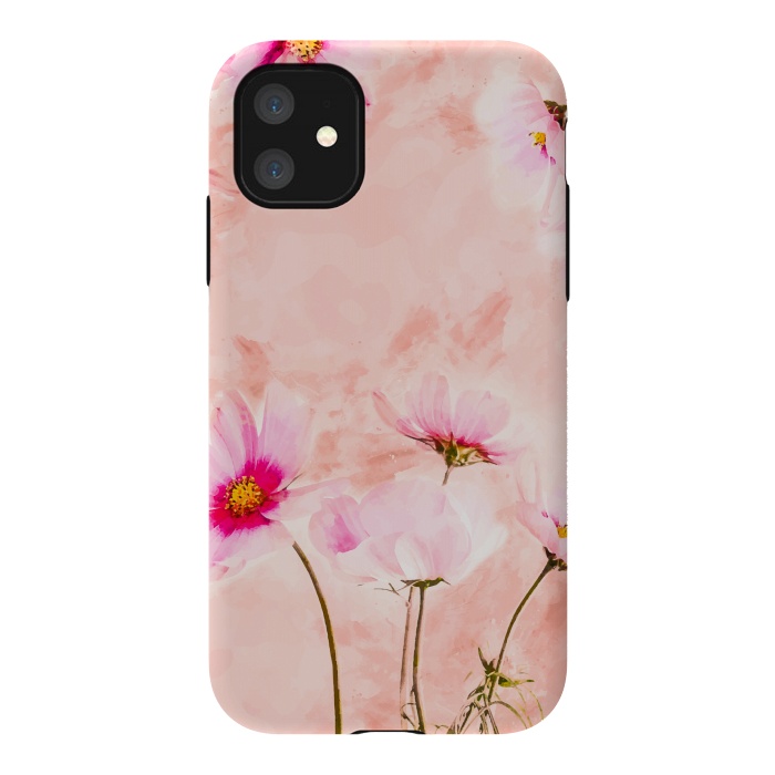 iPhone 11 StrongFit Pink Spring Flower by Creativeaxle