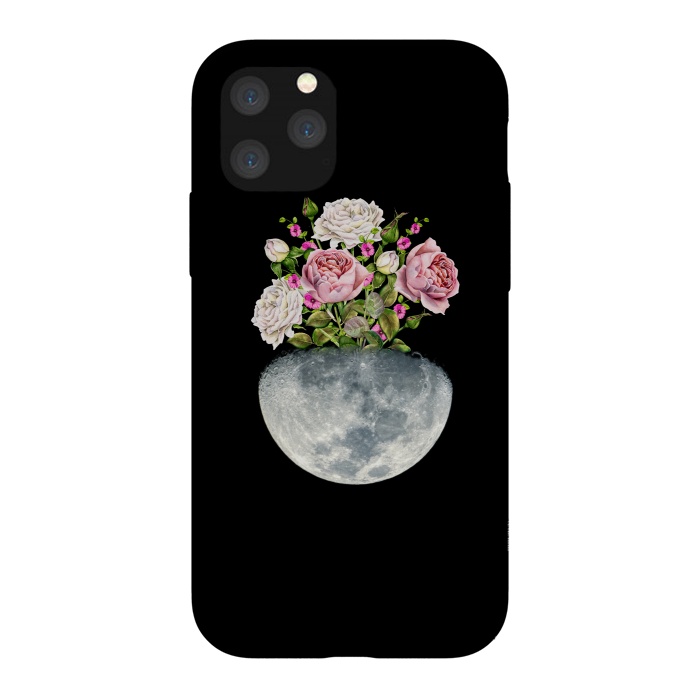 iPhone 11 Pro StrongFit Moon Flower Pot by Creativeaxle