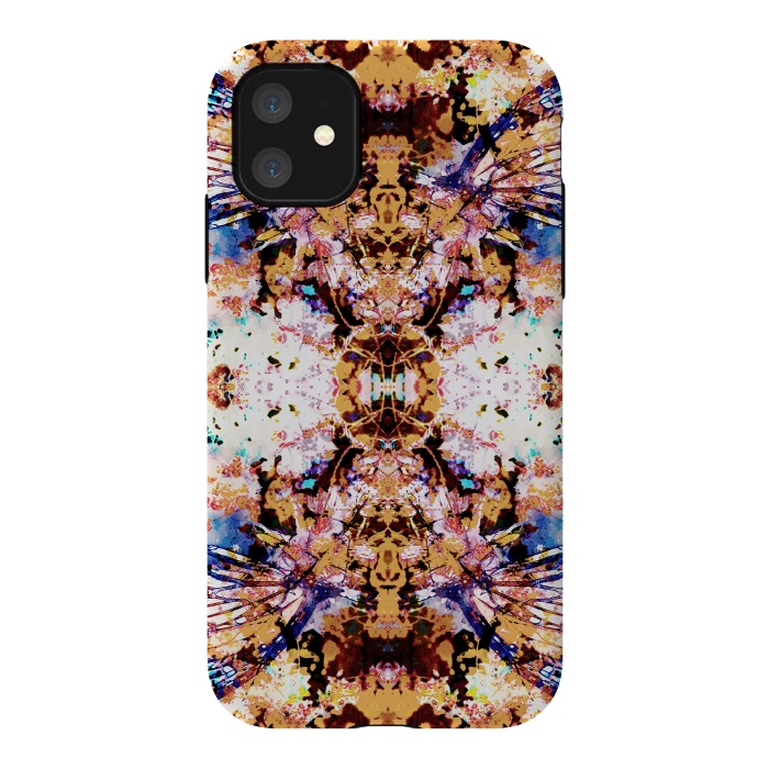 iPhone 11 StrongFit Painted butterfly wings and flower petals by Oana 